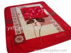 flower design 200*240cm raschel blankets