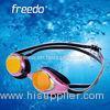 Anti Fog Racing Swimming Goggles With Quick Adjustable Strap Mirror Coated Lens