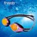 Anti Fog Racing Swimming Goggles With Quick Adjustable Strap Mirror Coated Lens