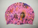 Adult Unisex Silicone Swim Cap Water Transfer Printing Team Swim Caps OEM