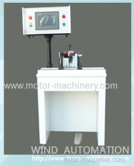 Automatic dynamic armature balancing adding weight balancing machine