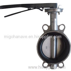 Stainless Steel Soft Seat Wafer Butterfly Valve