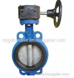 Gear Wafer Type Butterfly Valve