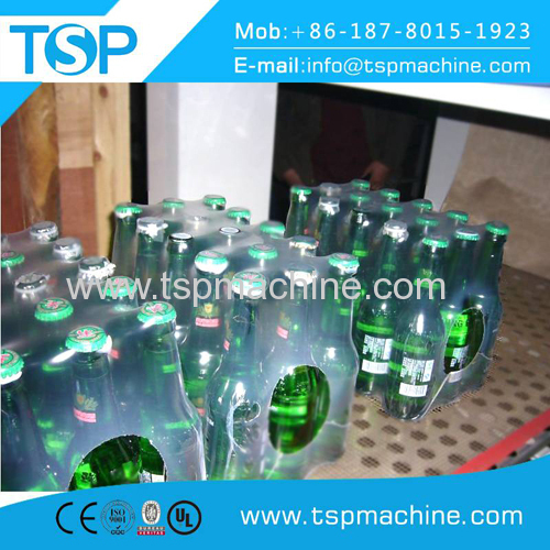 Autoamtic L bar pe film heat shrink wrapping packaged drinking water machine