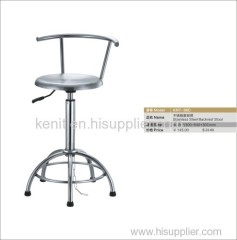 stainless steel backrest stool