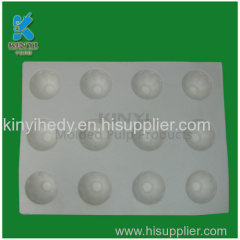 Food-Grade Sugarcane Bagasse Pulp Molded Chocolate Insert Trays Packaging