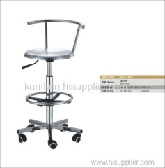 stainless steel bar stool with footrest