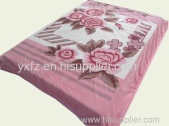 yellow brown color warp knitting type blankets