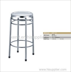 stainless steel round bar stool