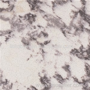 SS6039 Glacier Grey Polished Quartz Countertops Home Furnishing Quartz Stone