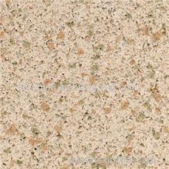 SS5202 Pine Nut Yellow Color Quartz Countertops Synthetic Stone Countertops