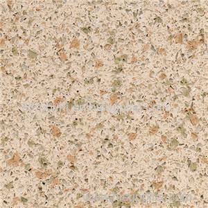 SS5202 Pine Nut Yellow Color Quartz Countertops Synthetic Stone Countertops