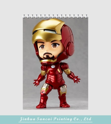 printed iron man cartoon book