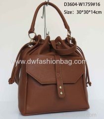 PU fabric drawstring bag for lady