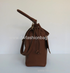 PU fabric drawstring bag for lady