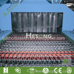 China Surface Treatment Equipment Wire Mesh Belt Continuous Flow Shot Blasting Machine