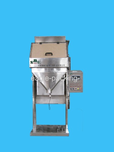 granule packing machine for rice and pellets with belt conveyor and bag sewing machine