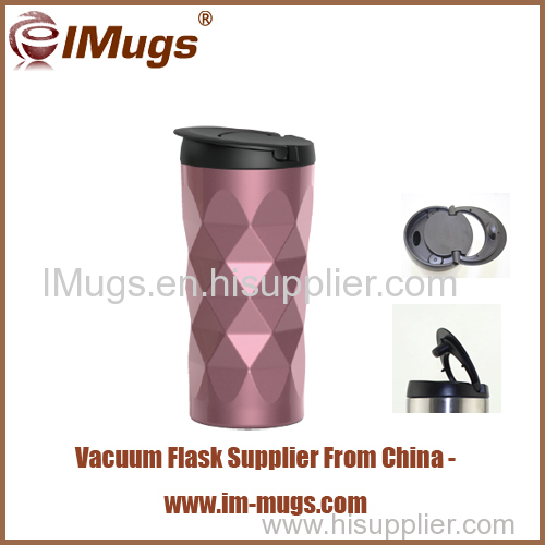 BPA free custom logo stainless steel vacuum wave tumbler