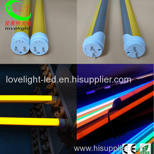 Yellow T8 LED Tube Anti-UV UVproof Print Workshop Other Colors Available