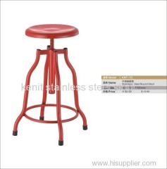 stainless steel revolving round stool