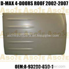 Pickup Truck Roof Panel For D-MAX 4-Doors 2002-2007 OEM 8-93290-859-1