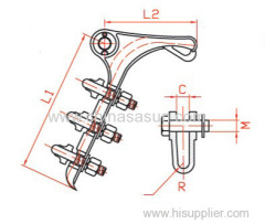 NLD STRAIN CLAMP FOR POWER CABLE