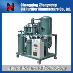 Lube oil cleaning machine