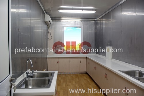 offshore accommodation container with kitchen and laundry