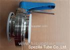 3A Sanitary Valves And Fittings Stainless Steel Plastic Handle Tri Clamp Butterfly Valve