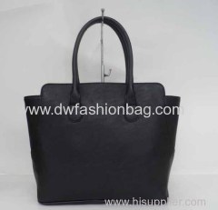 PU fabric black handbag for lady