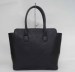 PU fabric black handbag for lady