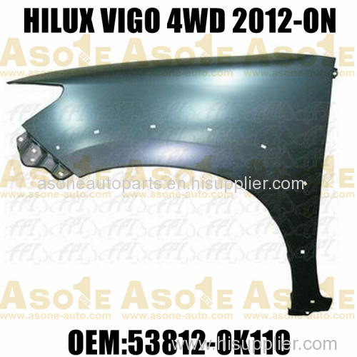 Pick-Up Truck VIGO 4WD 2012-ON Front Fender With Flare Hole Without Side Lamp Hole OEM 53812-0K110/53811-0K110
