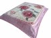 rose design warp knitting bedding blankets