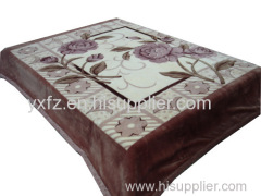 earth brown color weft knitting blankets