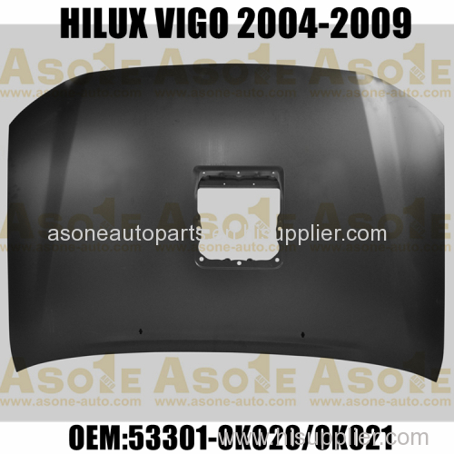 Aftermarket Engine Hood With Hole For HILUX VIGO 2004-2009 OEM 53301-0K020/0K021