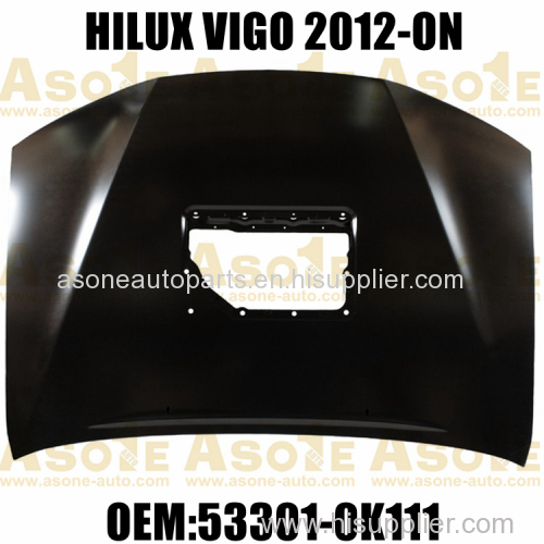 China Factory Wholesale Car Hood With Turbo Hole For VIGO 2012-ON OEM 53301-0K111