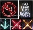 SMD Road LED Lane Control Signs Color Configuration Red Cross / Green Arrows