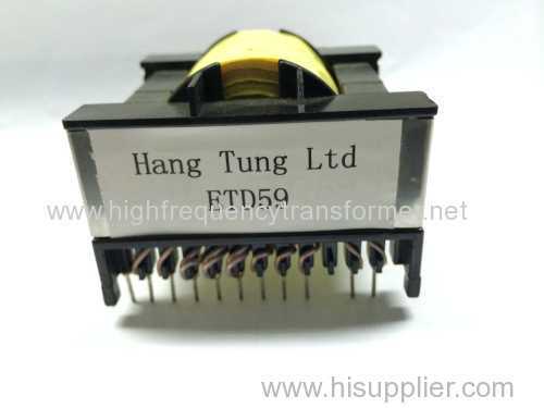 ETD high frequency transformer for microwave oven