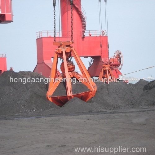 orange peel grab bucket from qingdao manufacturer