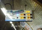 High Definition Panel Mount Electronic Information System For Paris Metro Line 13