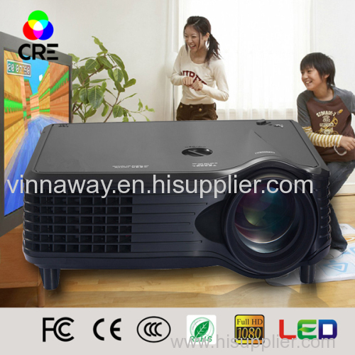 2016 new Arrival 1500 lumens 800x480 pixels portable smart Led LCD Projector