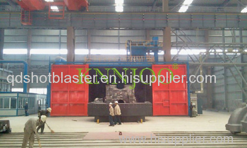 Electronic Industrial Equipment Large Trolley Shot Blasting Machine