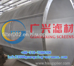 Wedge wire rotary drum screen -manufacturer