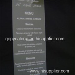 Acrylic Menu Holder Restaurant Menu Holder