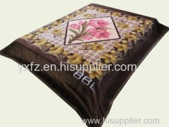 light brown color raschel blankets 200*240cm