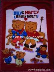 yellow color cute design 200*240cm blankets