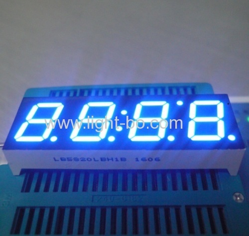 branco 14,2 milímetros de quatro dígitos 7 segmento Ultra Display LED para o Indicador do Relógio