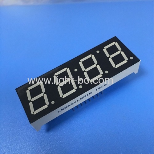 Ultra white 14.2mm Four Digit 7 Segment LED Display for Clock Indicator