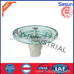 Glass suspension insulator for U100/BL