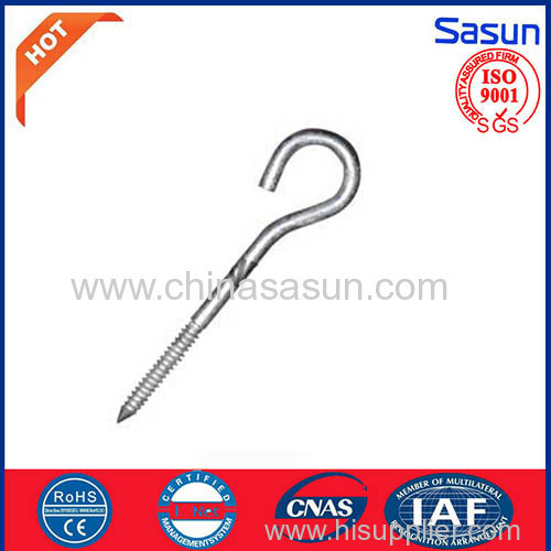 hook screw for electric power fittings